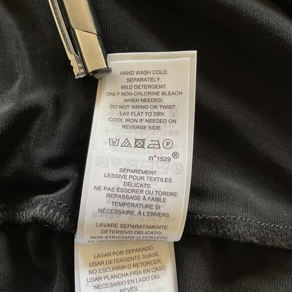 Lauren Ralph Lauren Black Gold Metallic Embellished Glittery Ruffle Dress Sz 12 - Picture 13 of 16